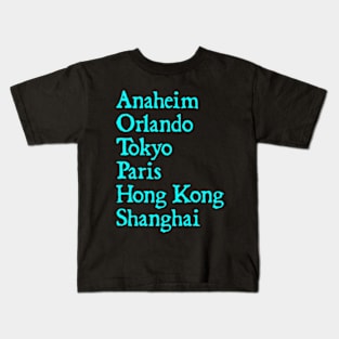 6 Magical Cities Kids T-Shirt